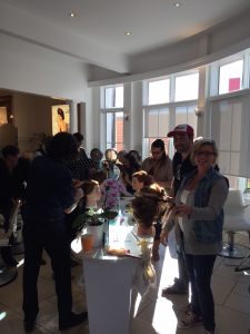 gael betts training session in our salon